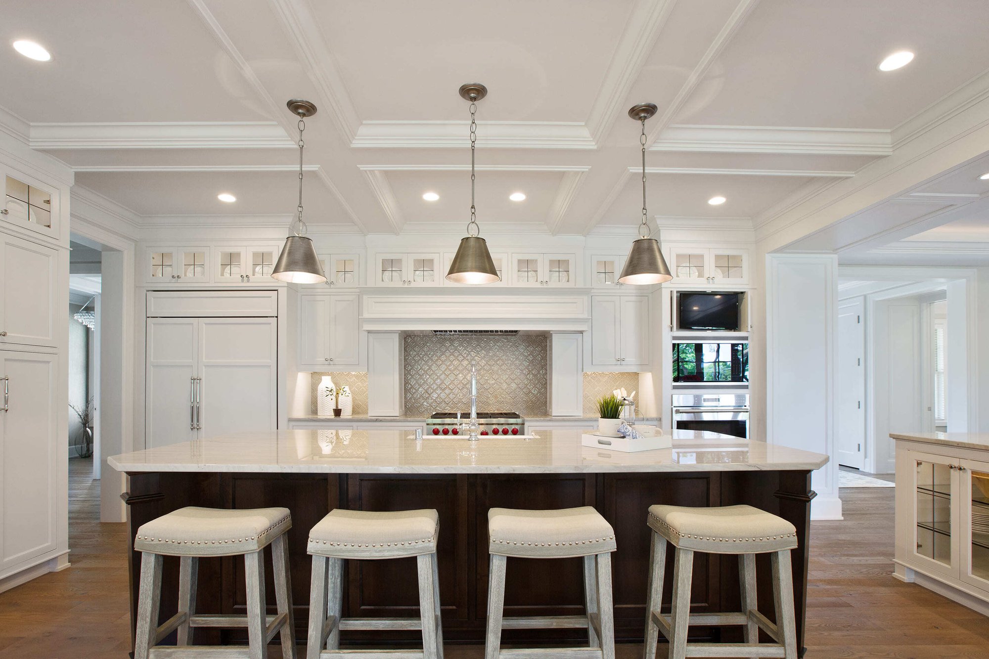 Kitchen with large island and high-end finishes by Marshall Homes - Luxury Renovations - Home Builder - Utah - Luxury Remodel Expectations