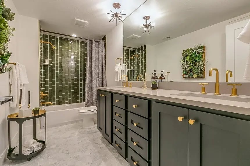 Luxury Bathroom Remodel with double sinks in Utah