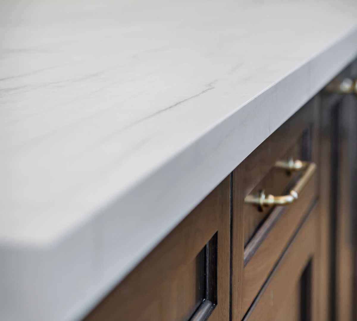 Detailed shot of a countertop in a kitchen by Marshall Homes Utah in Salt Lake City
