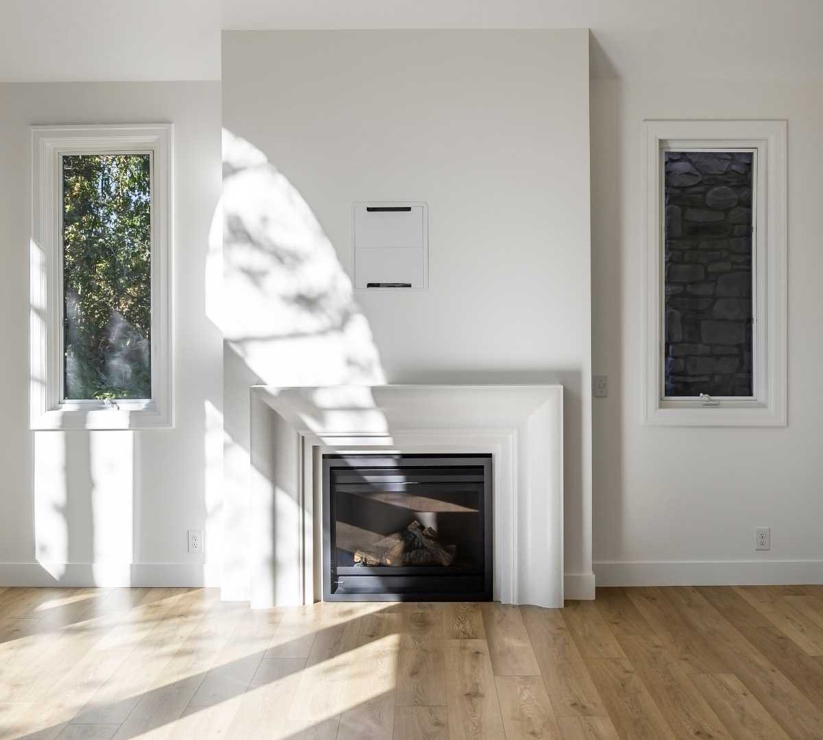 Image of a fireplace in an open room by Marshall Homes Utah in Salt Lake City
