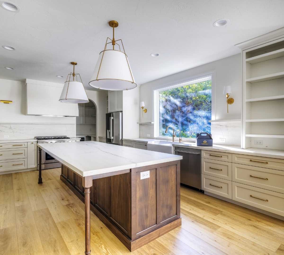 Image of spacious kitchen with custom cabinetry by Marshall Homes Utah in Salt Lake City