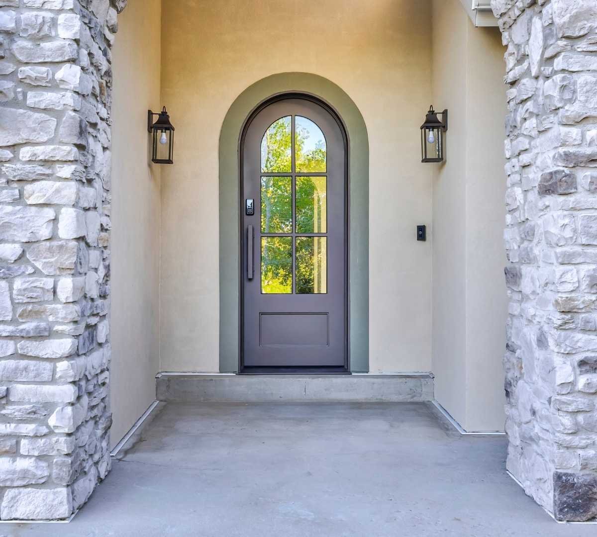 Image of the front entrance with stone features by Marshall Homes Utah in Salt Lake City