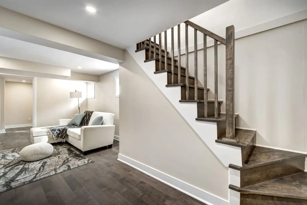 remodeled basement in Utah by Marshall Homes